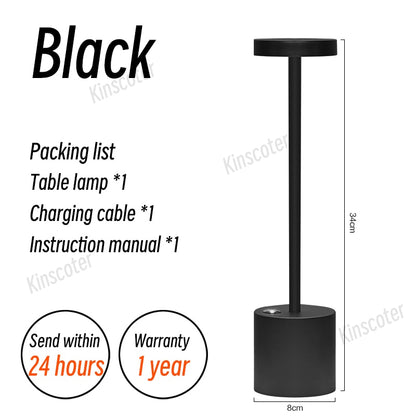 Aluminum Alloy Rechargeable Desk Lamp